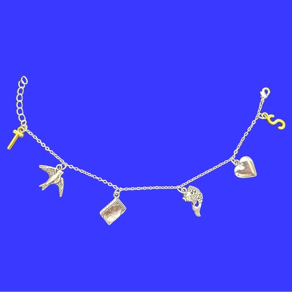 Inspired by Taylor Swift’s “Speak Now” bracelet; silver plated charm bracelet - Picture 6 of 11